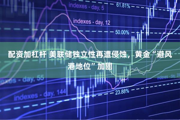 配资加杠杆 美联储独立性再遭侵蚀,黄金“避风港地位”加固